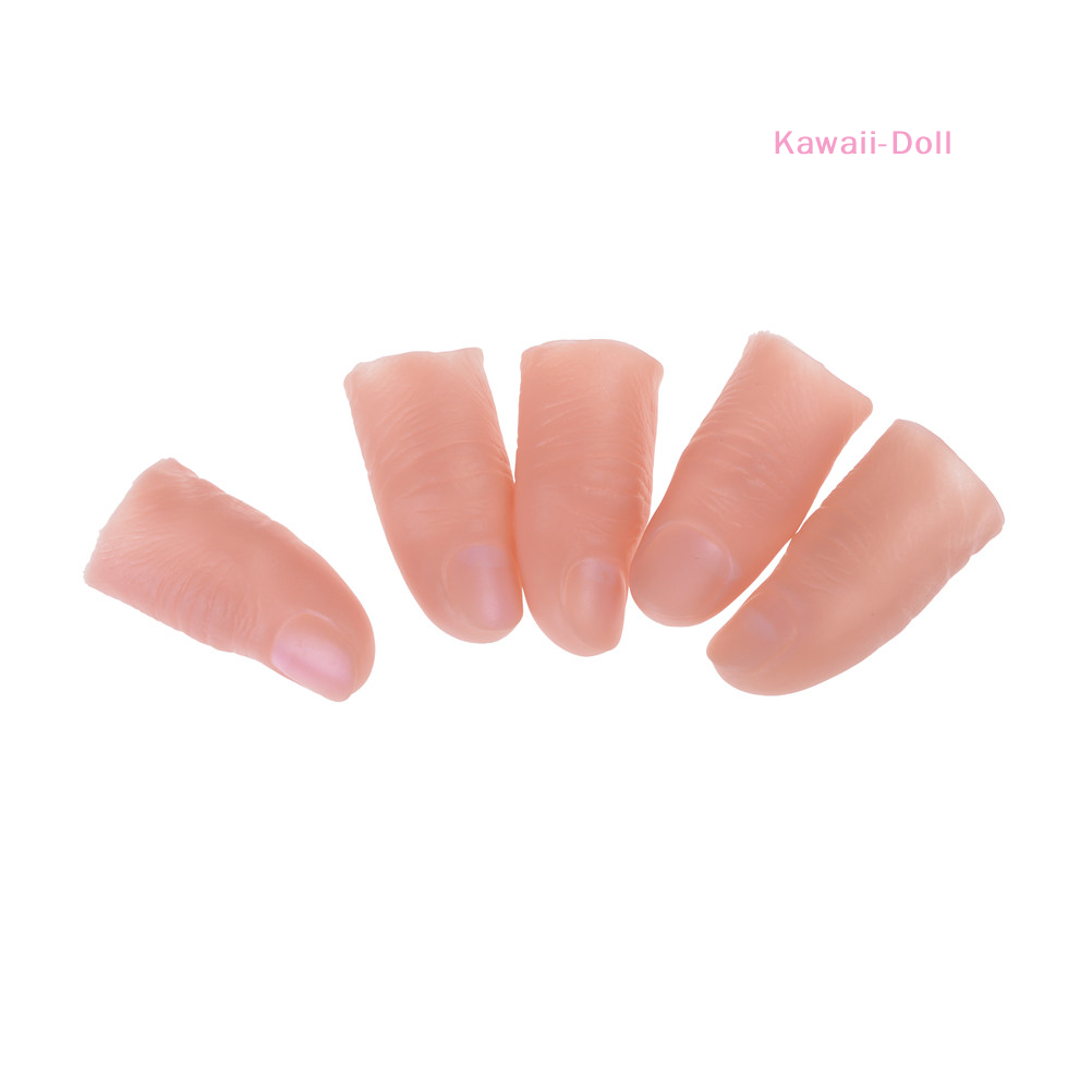[DO]5Pcs/Set Fake Soft Thumb T - Thumb Tip Magic Trick Set recension och pris