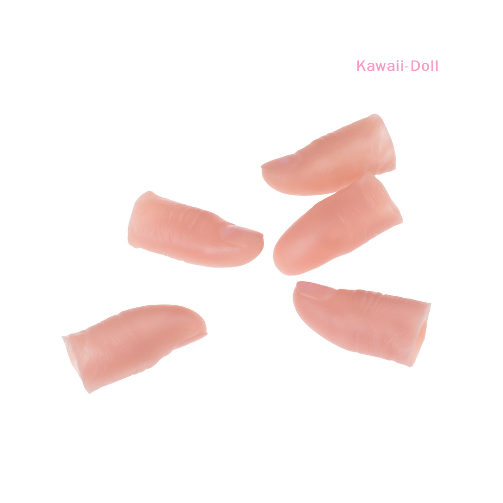 [DO]5Pcs/Set Fake Soft Thumb T - Thumb Tip Magic Trick Set recension och pris