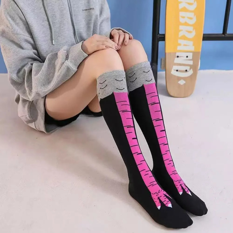 Chicken Paws Feet Long Socks W - Funny Chicken Leg Socks recension och pris