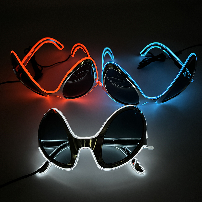 Cool Light Up LED Alien Glasse - Glow In The Dark Party Glasses recension och pris